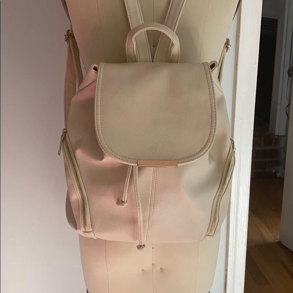 Cream backpack